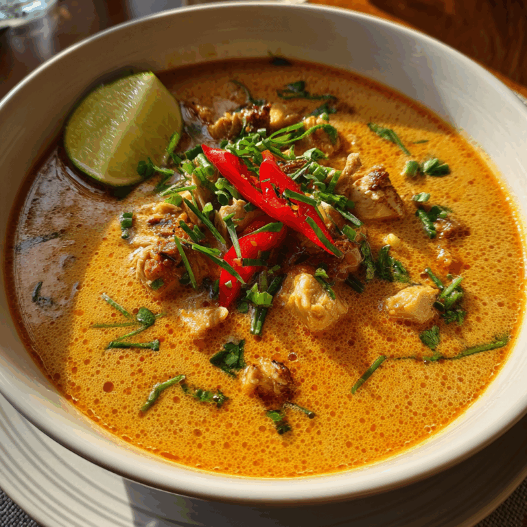 Aromatic Thai Chicken Curry Soup