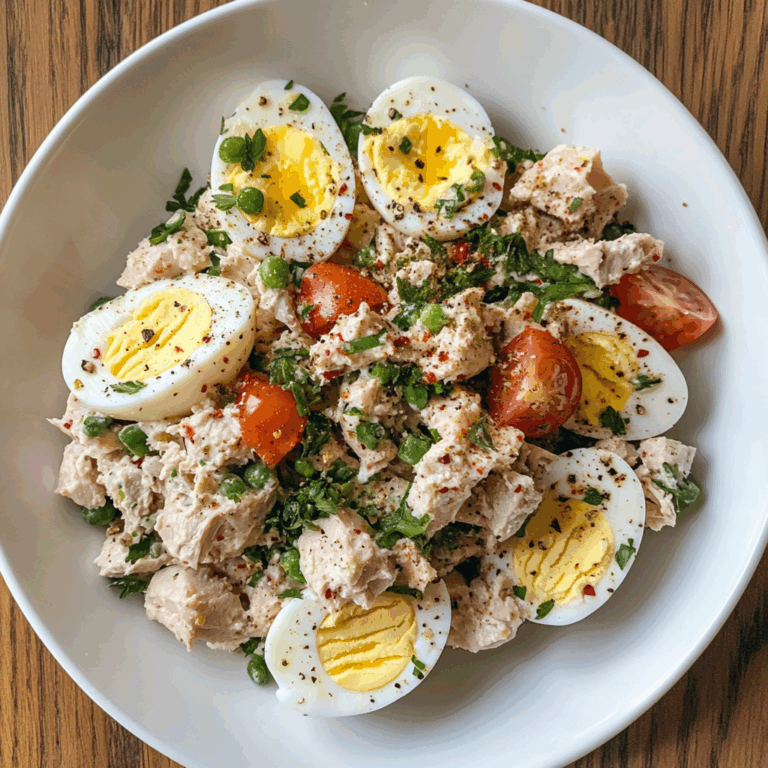 Deliciously Creamy Tuna Egg Salad