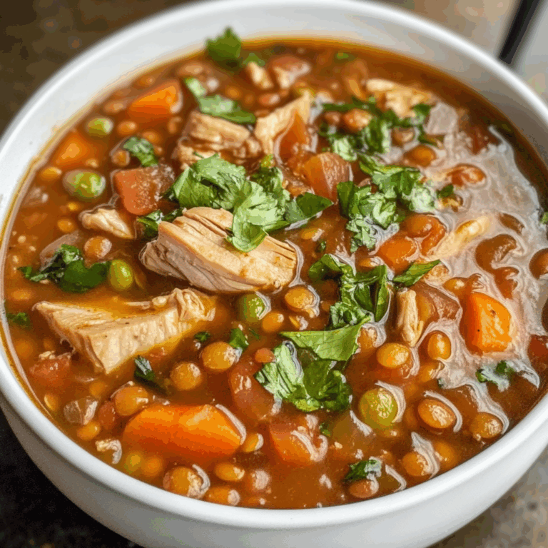 Comforting Turkey Lentil Soup
