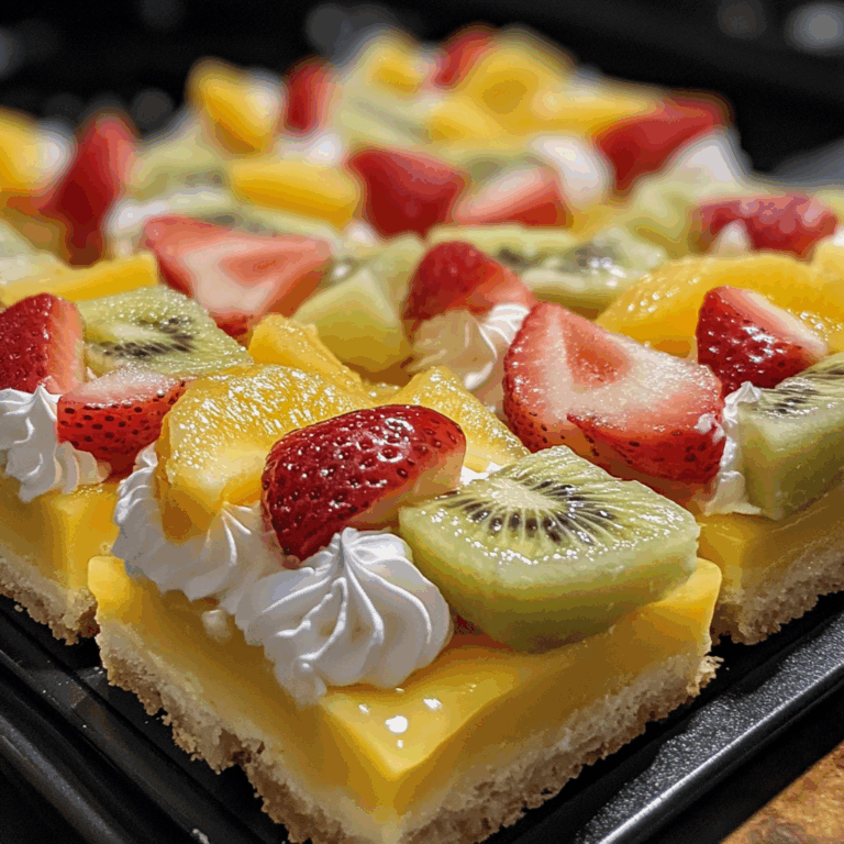Vanilla Custard Fruit Slices: A Delightful Dessert