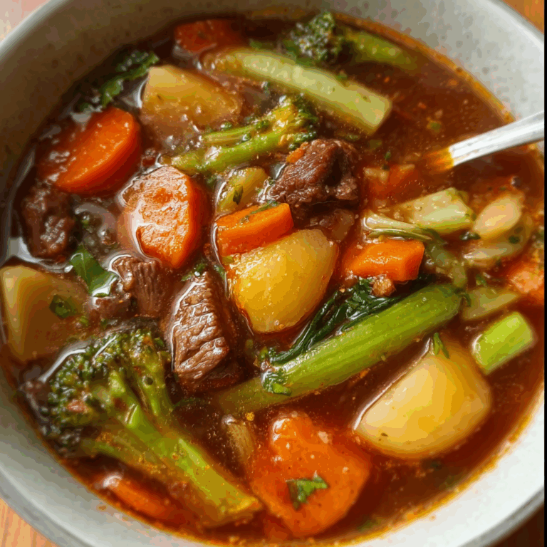 Hearty Vegetables and Beef Soup: A Comforting Classic