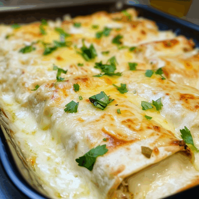 Creamy White Chicken Enchiladas