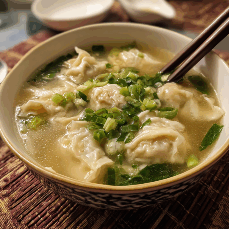 Authentic Wonton Soup Recipe: A Comforting Asian Classic