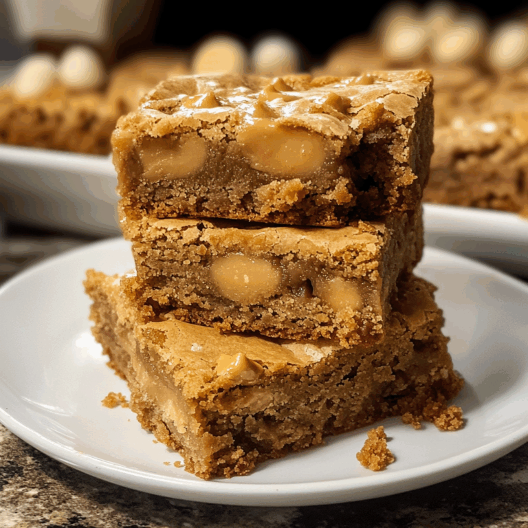 Chewy Butterscotch Blondies: A Decadent Treat