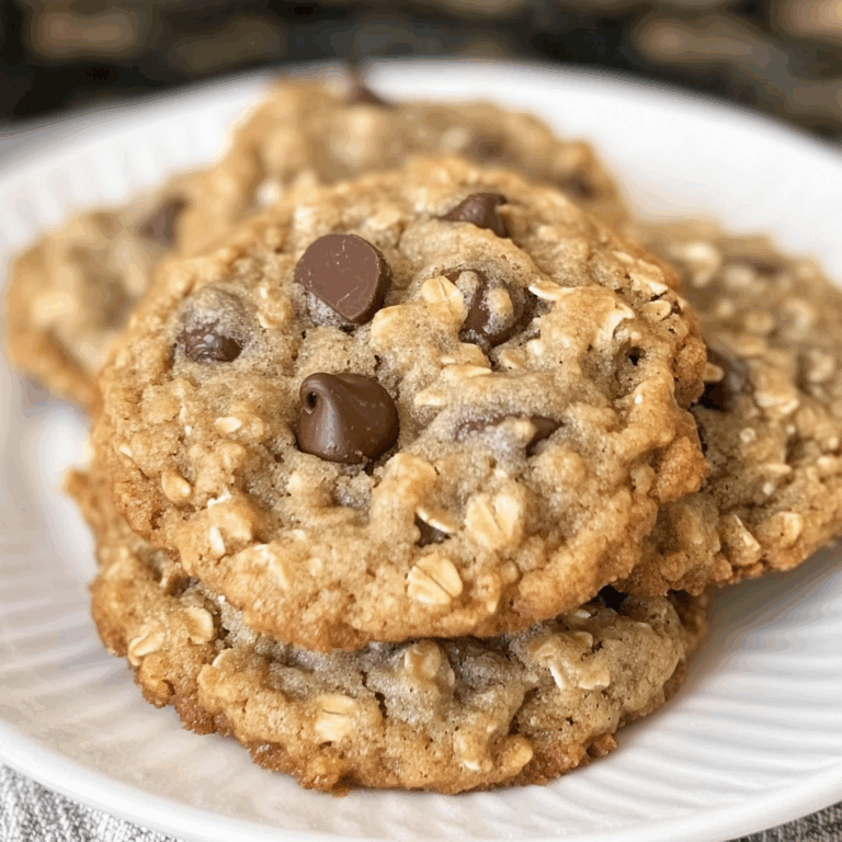 Chewy Chocolate Chip Oatmeal Cookies