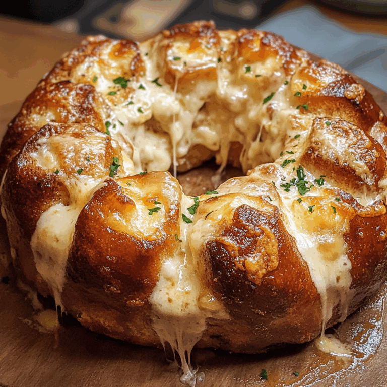 Chicken Alfredo Monkey Bread with Cheese