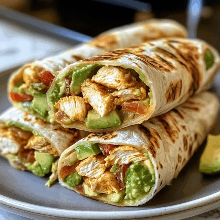 Chicken Avocado Ranch Burritos