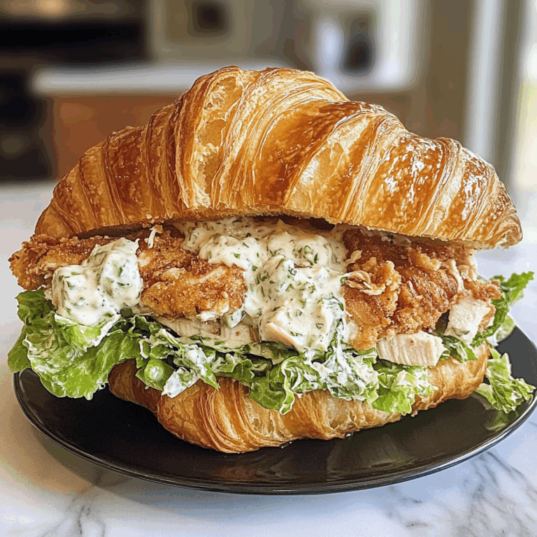 Chicken Caesar Croissant Sandwich