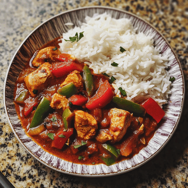 Chicken Jalfrezi with Rice: A Flavorful Indian Delight