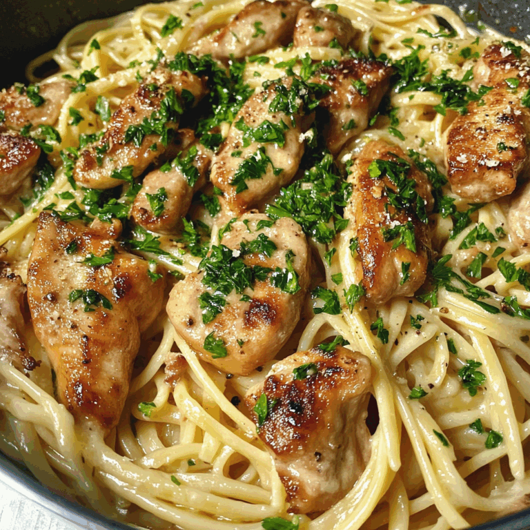 Chicken Linguine with Parsley: A Flavorful Pasta Delight