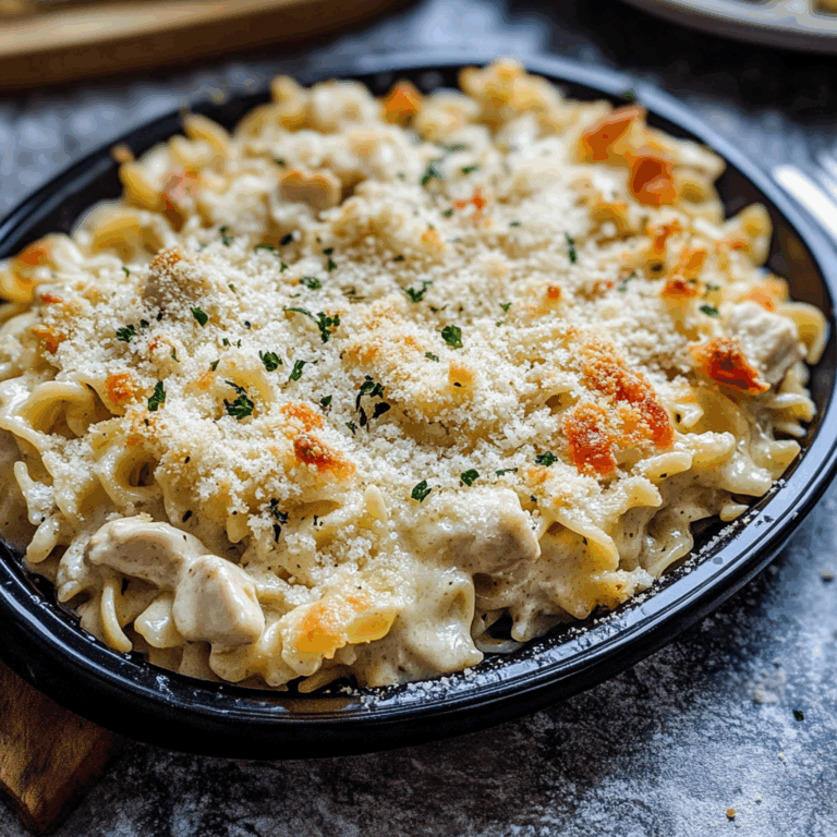 Chicken Noodle Casserole with Parmesan