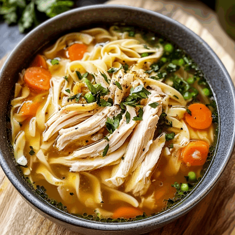 Homemade Chicken Noodle Soup: A Comforting Classic