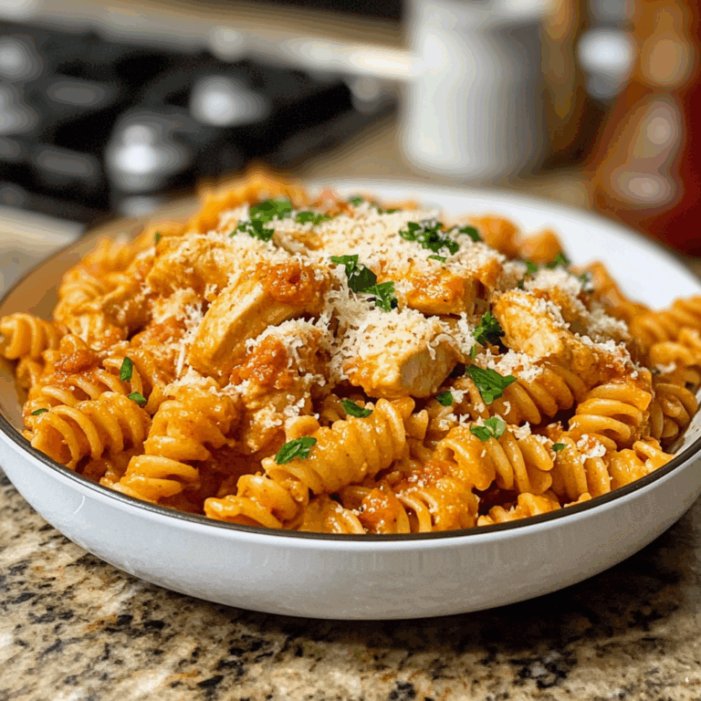 Chicken Parmesan Pasta Skillet