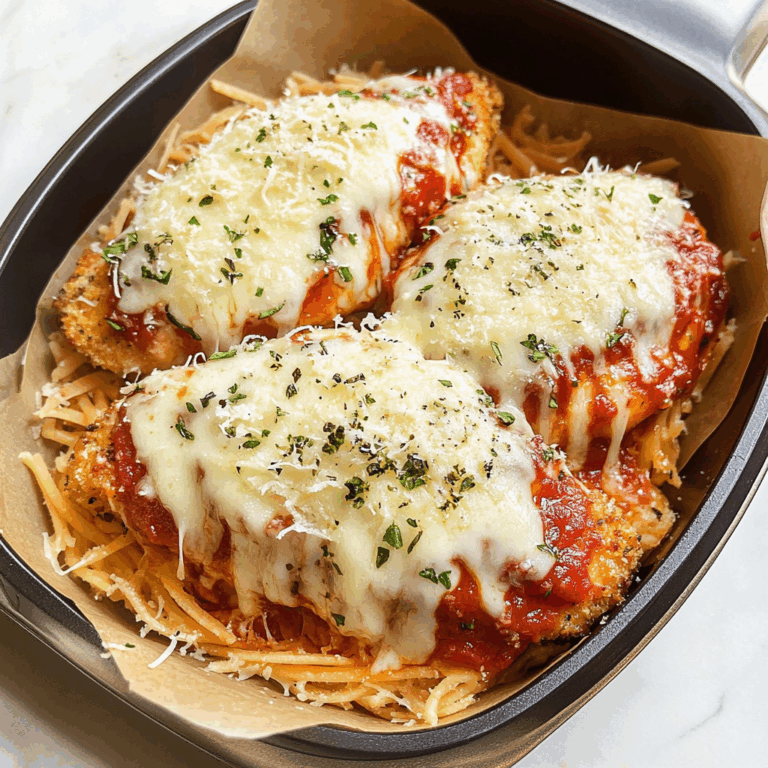 Chicken Parmesan with Cheese and Sauce