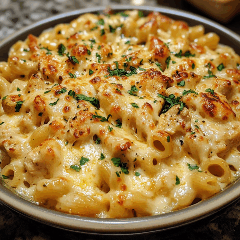 Chicken Pasta with Cheese and Sauce