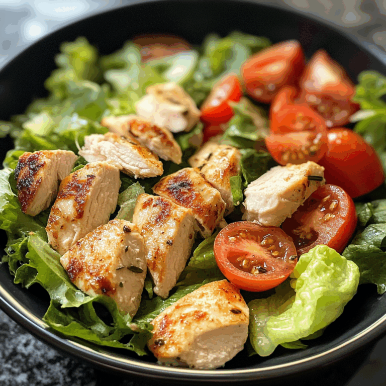 Chicken Salad with Lettuce and Tomatoes