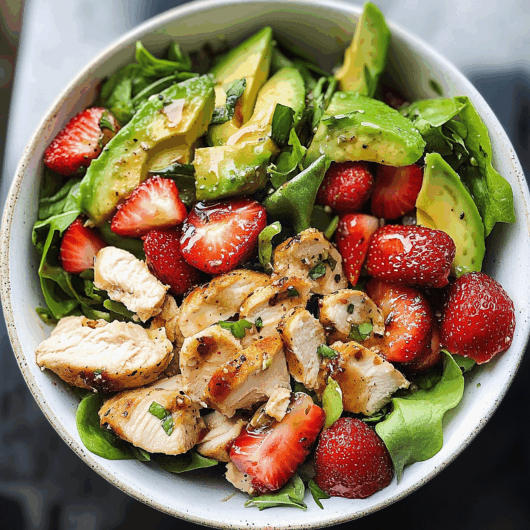 Chicken Salad with Strawberries and Avocado