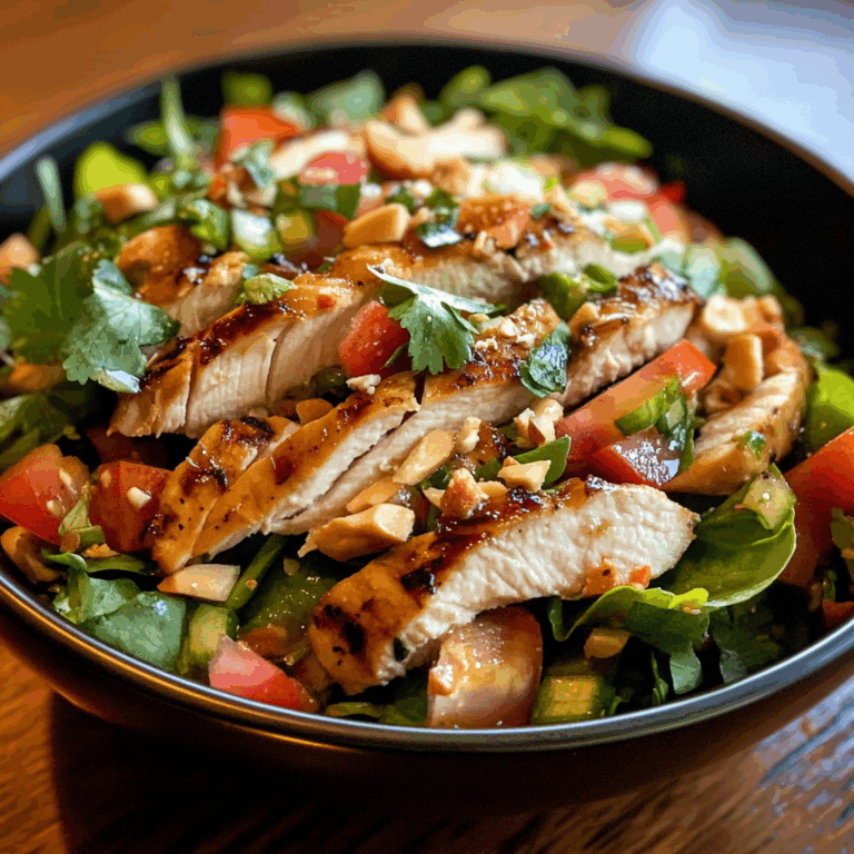 Chicken Salad with Thai Inspired Dressing