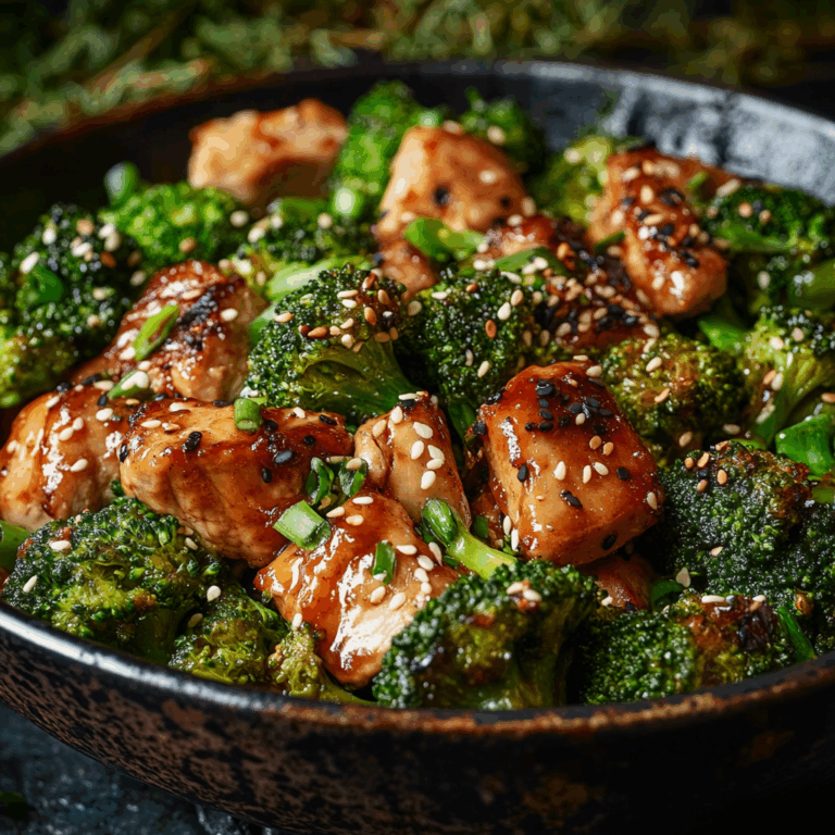 Chicken and Broccoli with Sesame Seeds