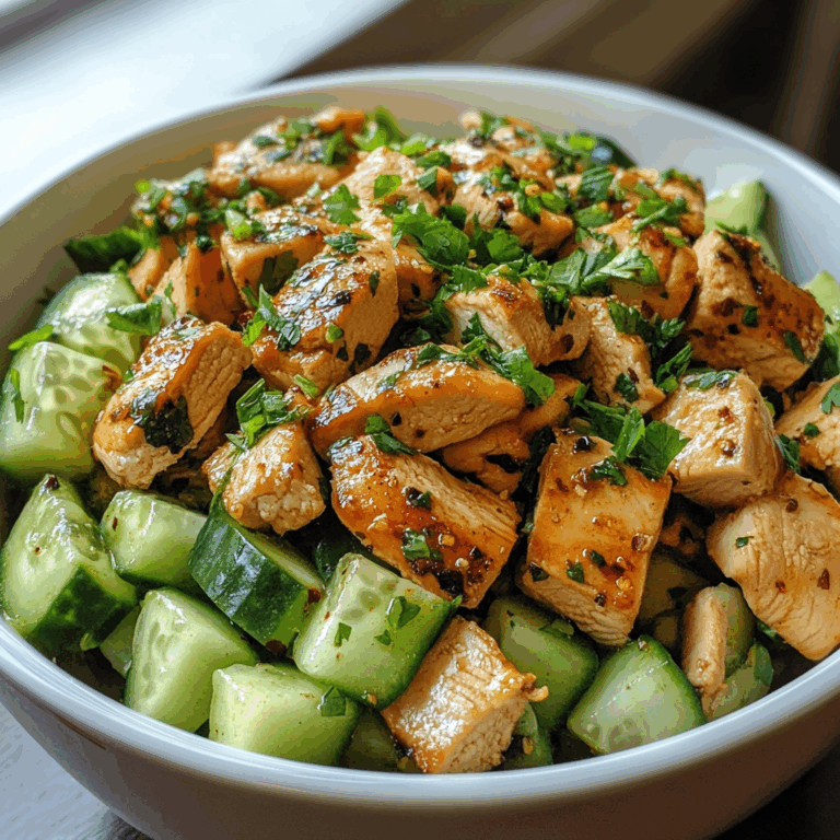 Chicken and Cucumber Salad: A Fresh and Flavorful Summer Delight
