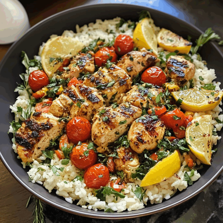 Chicken and Lemon Rice with Tomatoes