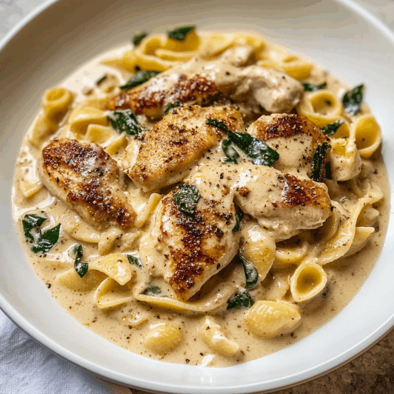 Chicken and Pasta with Creamy Tuscan Sauce