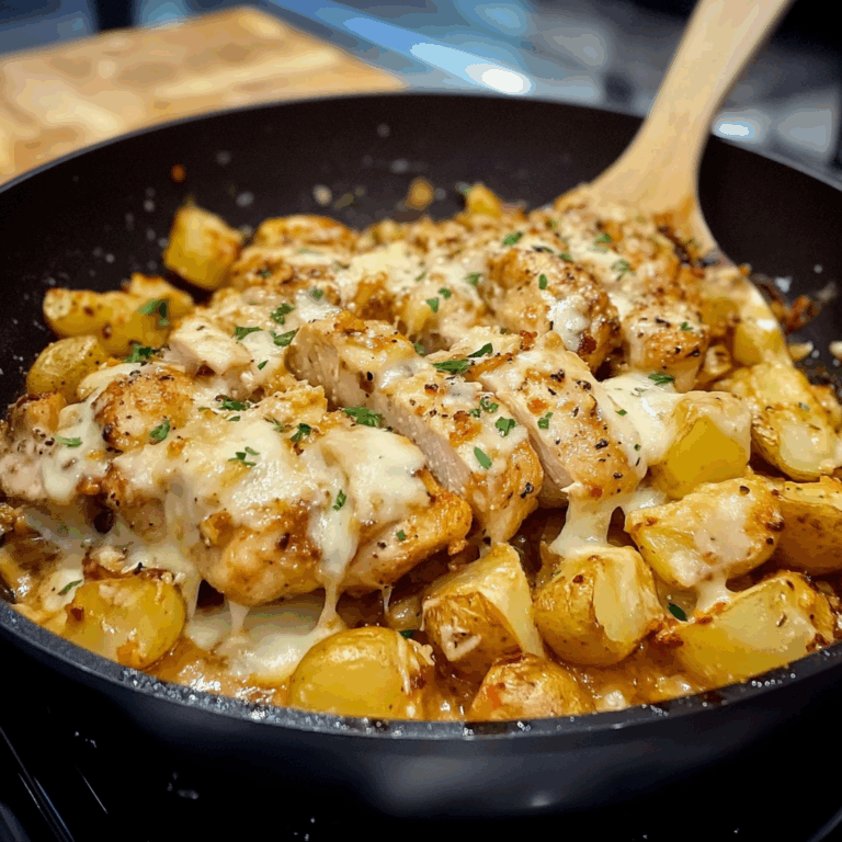 Chicken and Potatoes with Garlic Parmesan