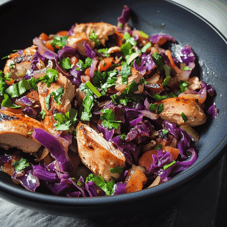 Flavorful Chicken and Red Cabbage Dish