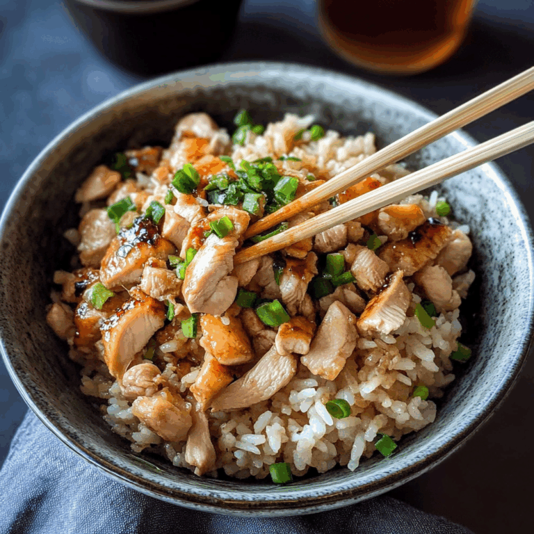 Chicken and Rice with Chopsticks: A Flavorful Asian-Inspired Delight