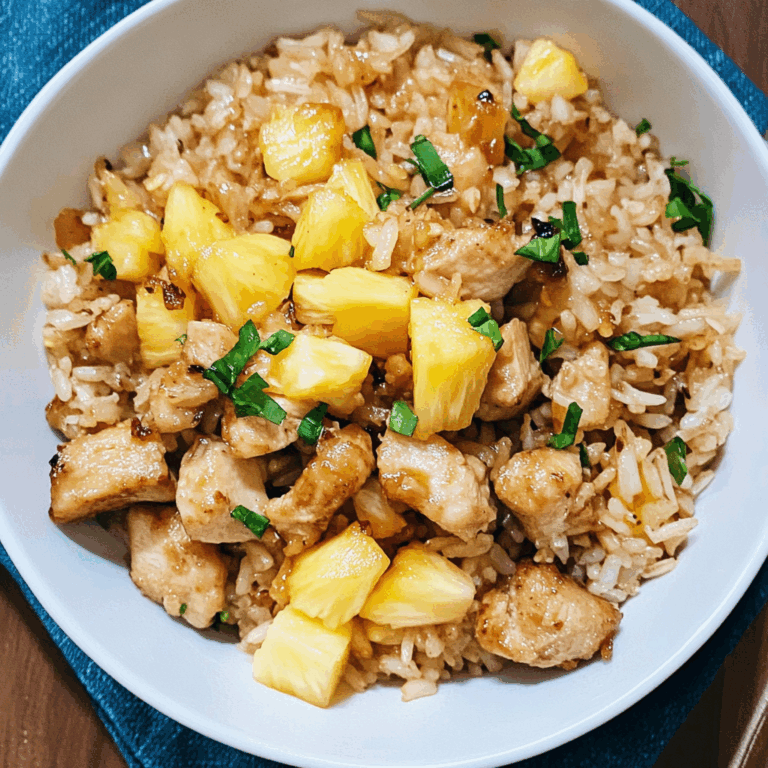 Savory Chicken and Rice with Pineapple