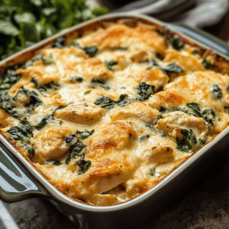 Chicken and Spinach Casserole with Cream Cheese