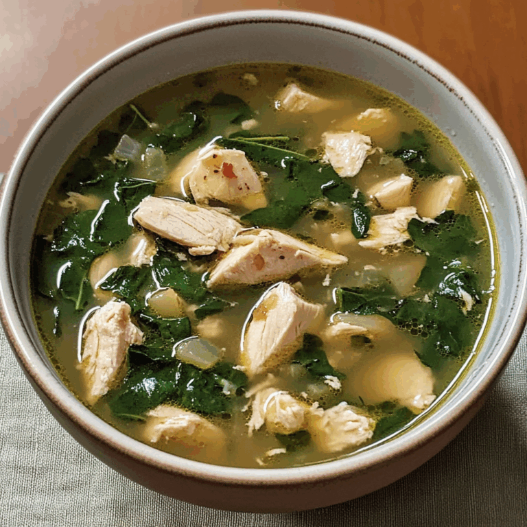 Chicken and Spinach Soup: A Comforting and Nutritious Delight