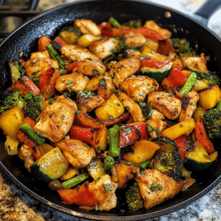Chicken and Veggies Skillet: A Flavorful One-Dish Meal