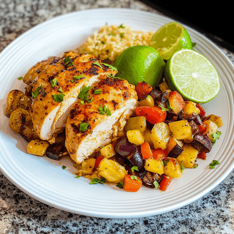 Chicken and Veggies with Lime: A Zesty One-Pan Meal
