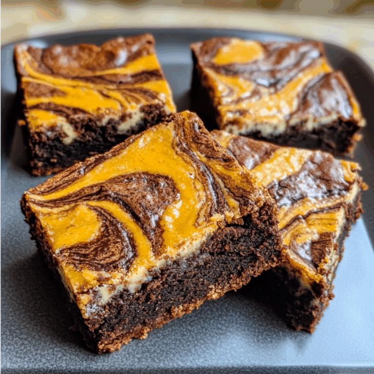 Pumpkin Cheesecake Swirl Brownies
