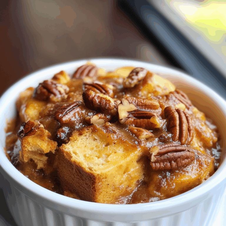 Pumpkin Pecan Bread Pudding: A Fall Favorite
