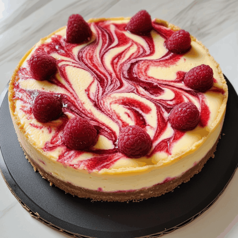 Raspberry Swirl Cheesecake: A Decadent Delight
