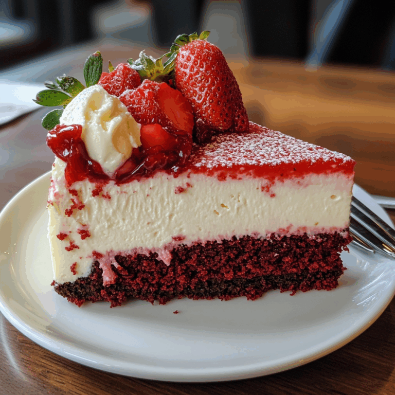 Red Velvet Strawberry Cheesecake