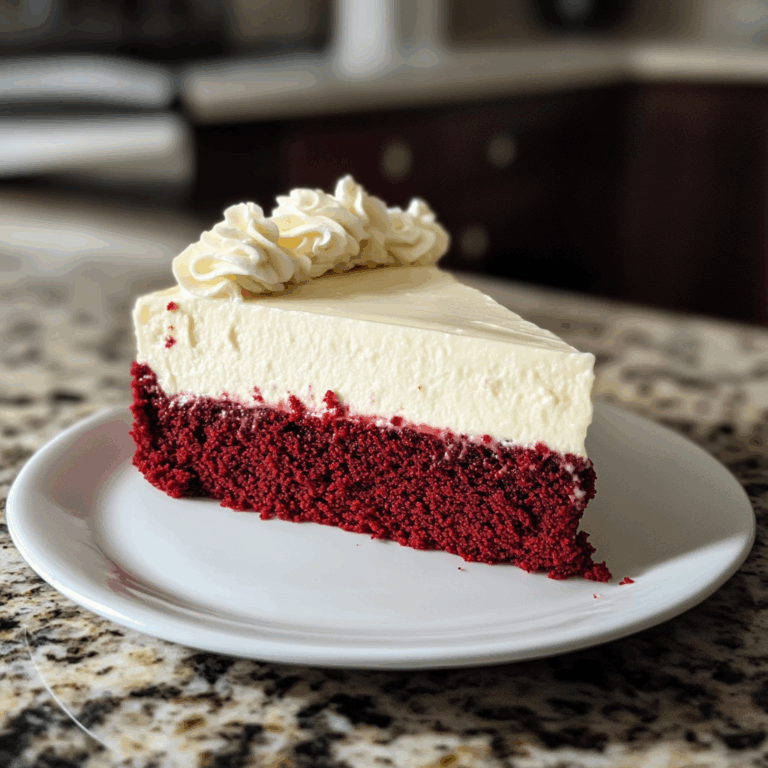 Decadent Red Velvet White Chocolate Cheesecake