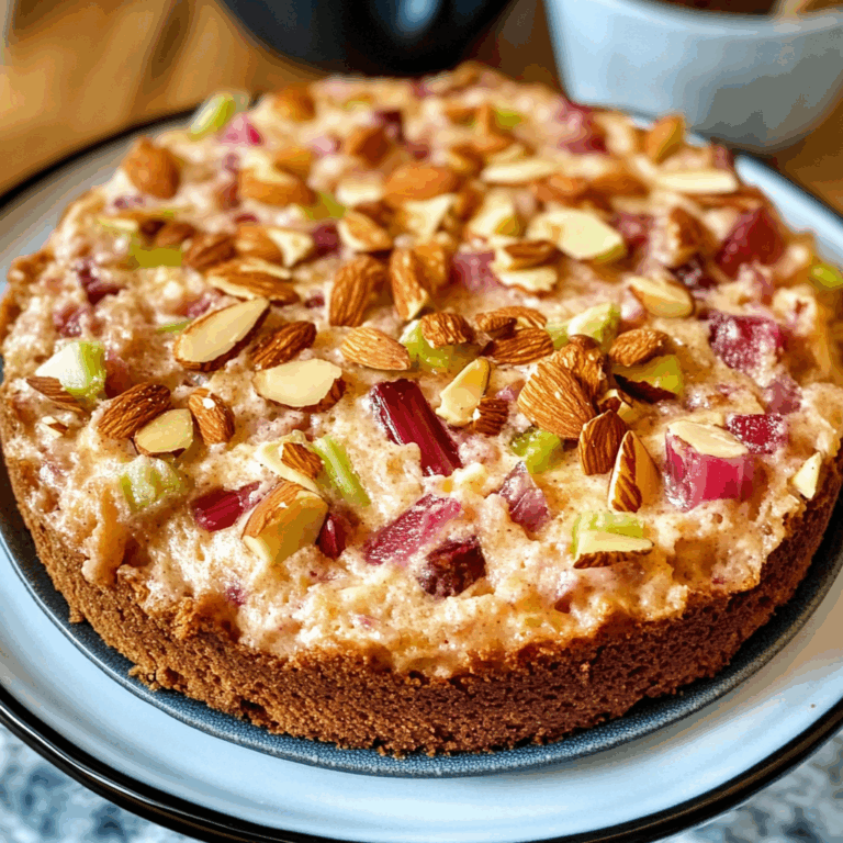 Rhubarb and Almond Cake: A Delightful Spring Treat