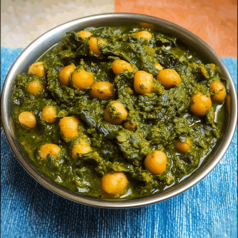 Savory Saag Chana: A Delightful Vegetarian Delight