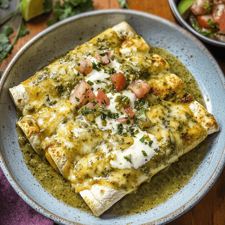 Salsa Verde Chicken Enchiladas