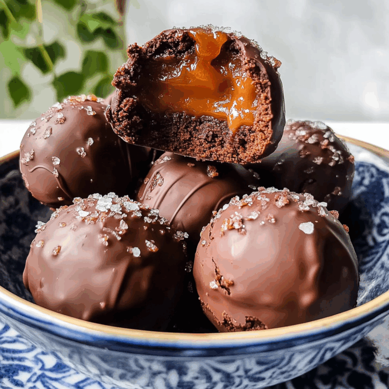 Salted Caramel Brownie Truffles