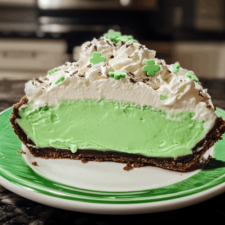 Shamrock Mint Milkshake Pie