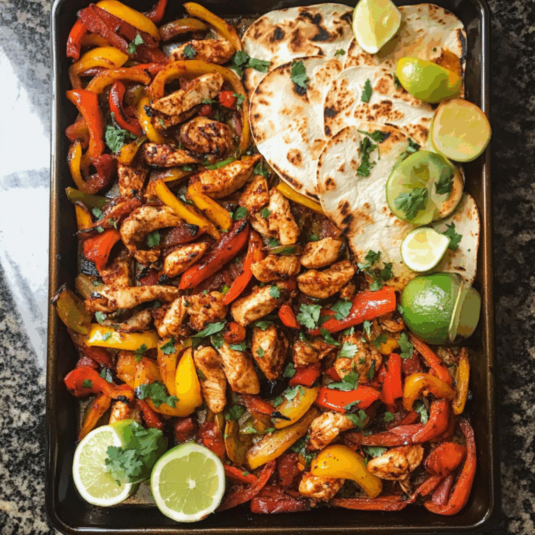 Sheet Pan Chicken Fajitas: A Flavor-Packed, Easy-to-Make Dinner