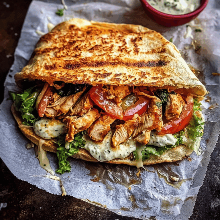 Sheet Pan Chicken Shawarma Havarti Sandwich