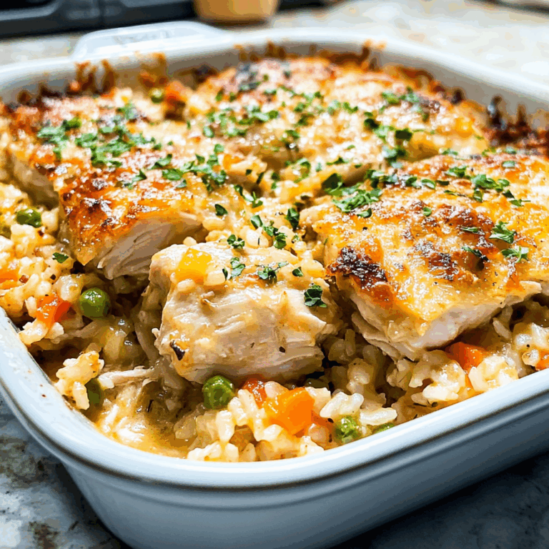 Skinny Chicken and Rice Casserole