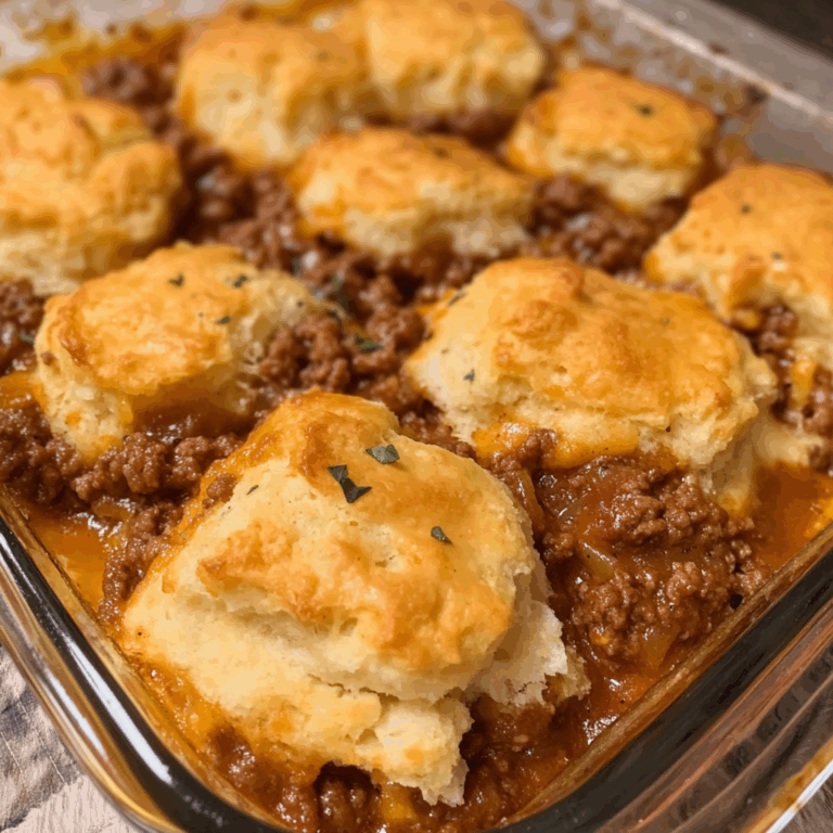 Sloppy Joe Biscuit Casserole: A Comforting and Easy Weeknight Meal