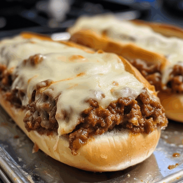 Sloppy Joes with Provolone Cheese