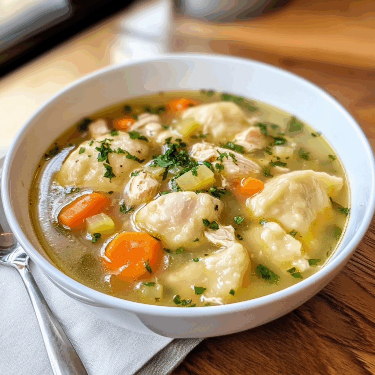 Comforting Chicken and Dumpling Soup